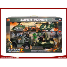 DIY Spielzeug Military Sets mit Spielzeug Auto, Yacht, Hubschrauber und Transportflugzeug für Kinder